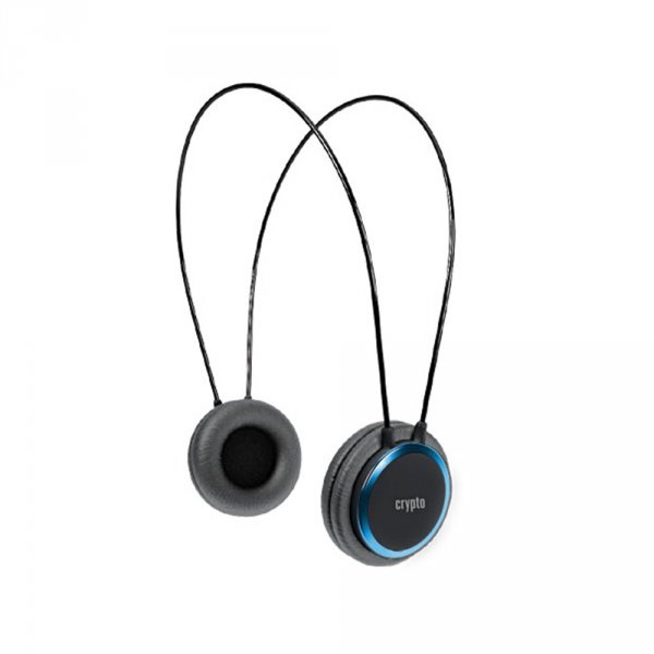 CRYPTO HEADPHONE [HP-100 Black/Blue] On-Ear Close